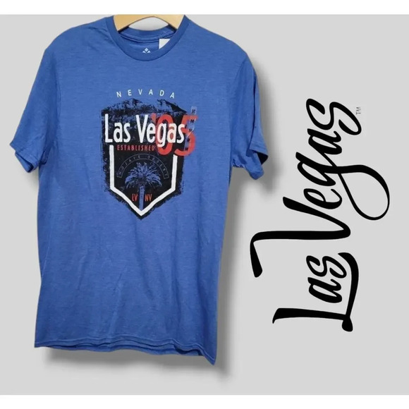 Las Vegas Nevada Mojave Desert '05 blue t-shirt  - medium - Picture 5 of 5